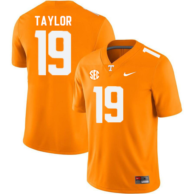 Tennessee Volunteers #19 Darrell Taylor College Football Jerseys Stitched Sale-Orange